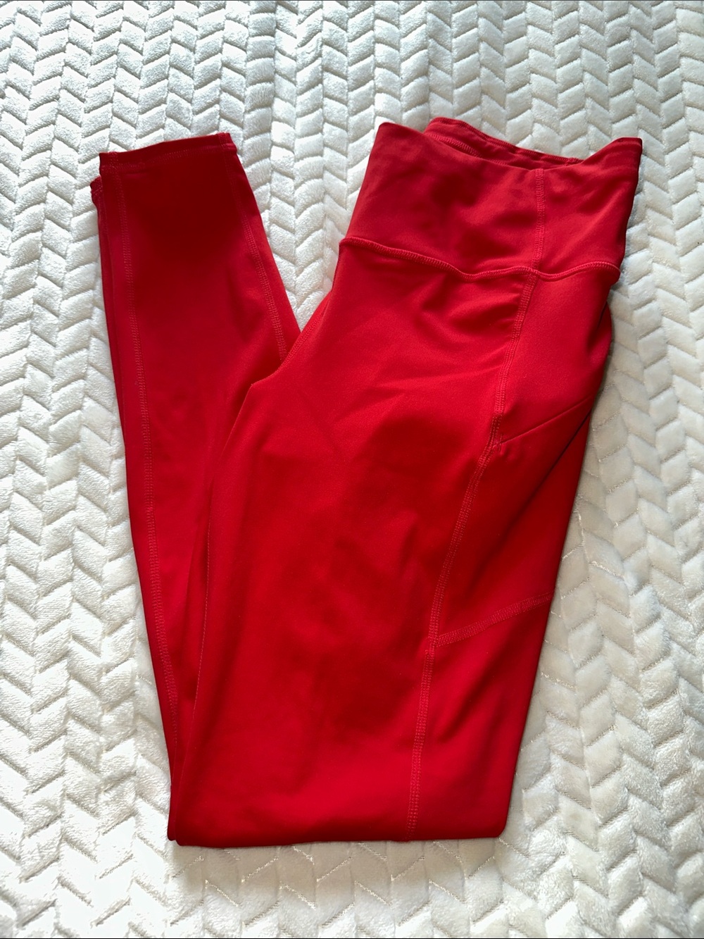 Athleta Leggings Red Inseam 28” Size Small